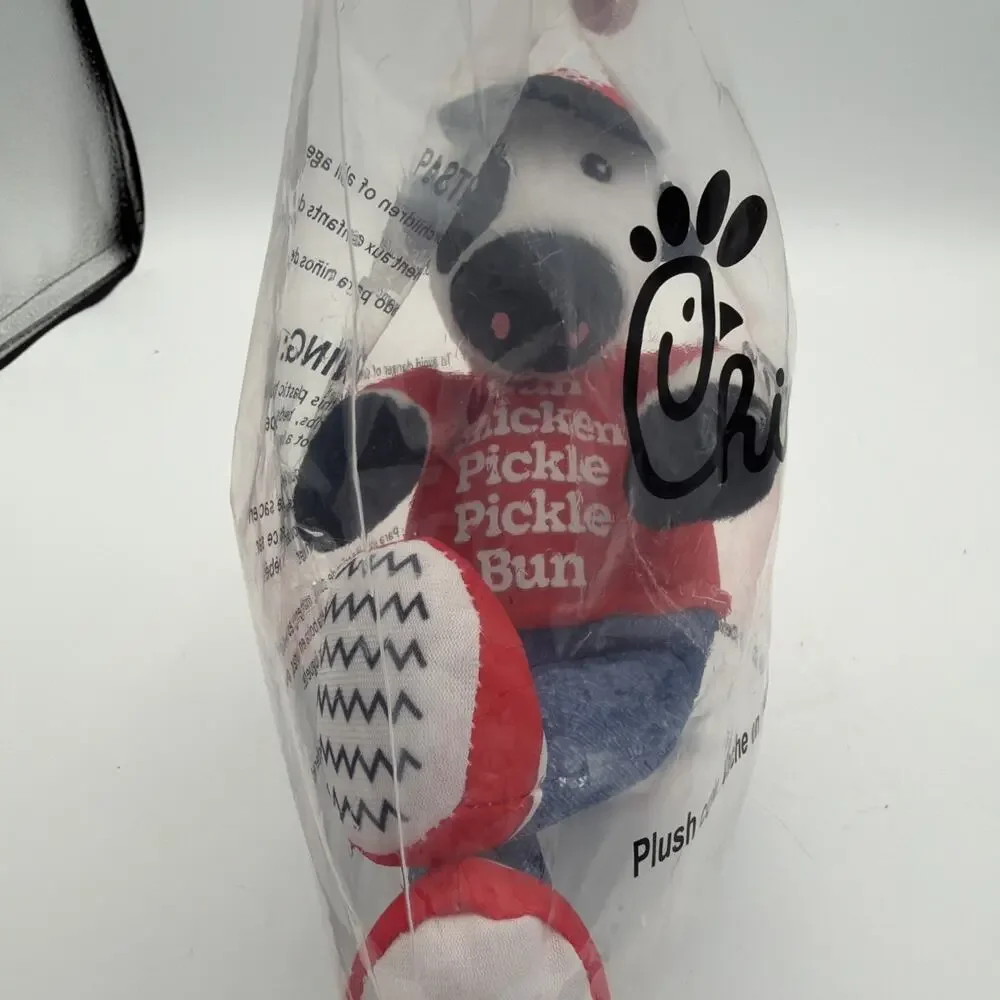 Adorable New Chick Fil A PLUSH/ Stuffed Animal Cow Denim Keeping It Classic Rare